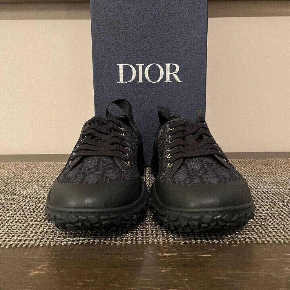 Dior , B28 Oblique Low Top LT Sneakers in Black , BNWB 11 US - Picture 4 of 4
